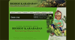 Desktop Screenshot of biohof-karababas.com